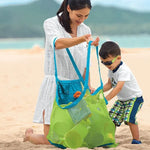 Túi lưới di động đựng đồ chơi công cụ nạo vét bãi biển cho trẻ em, túi đựng nhanh cỡ L