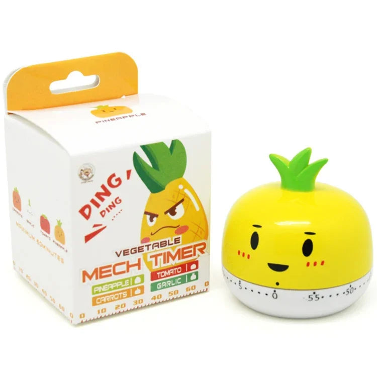 Đồng Hồ Hẹn Giờ Cơ Học Dùng Cho Nhà Bếp Rau Củ, Đếm Ngược Có Báo Thức, Giao Màu Ngẫu Nhiên, RB208