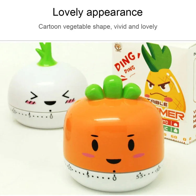 Đồng Hồ Hẹn Giờ Cơ Học Dùng Cho Nhà Bếp Rau Củ, Đếm Ngược Có Báo Thức, Giao Màu Ngẫu Nhiên, RB208