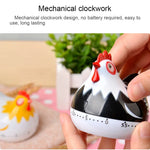Đồng hồ hẹn giờ bếp cơ hình con gà 60 phút, thiết bị trang trí nhà bếp, giao màu ngẫu nhiên, RB219