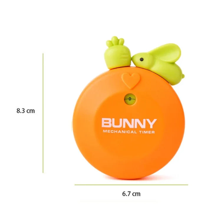 Đồng hồ hẹn giờ cơ học nấu ăn nhà bếp thỏ 60 phút, thiết bị trang trí nhà, giao màu ngẫu nhiên, RB277