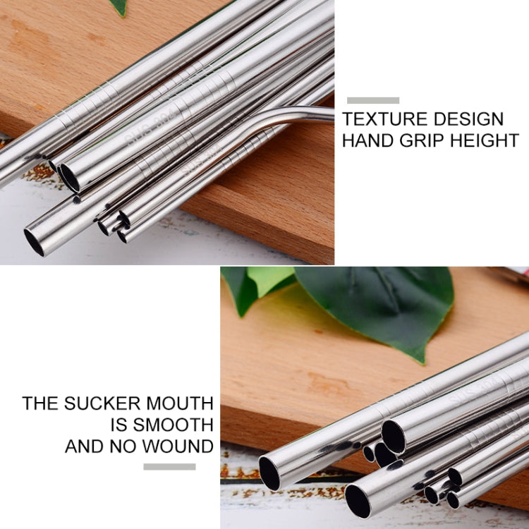 Bộ 4 ống hút inox tái sử dụng + cọ vệ sinh, 266*6mm, 266*6mm (bộ kết hợp)