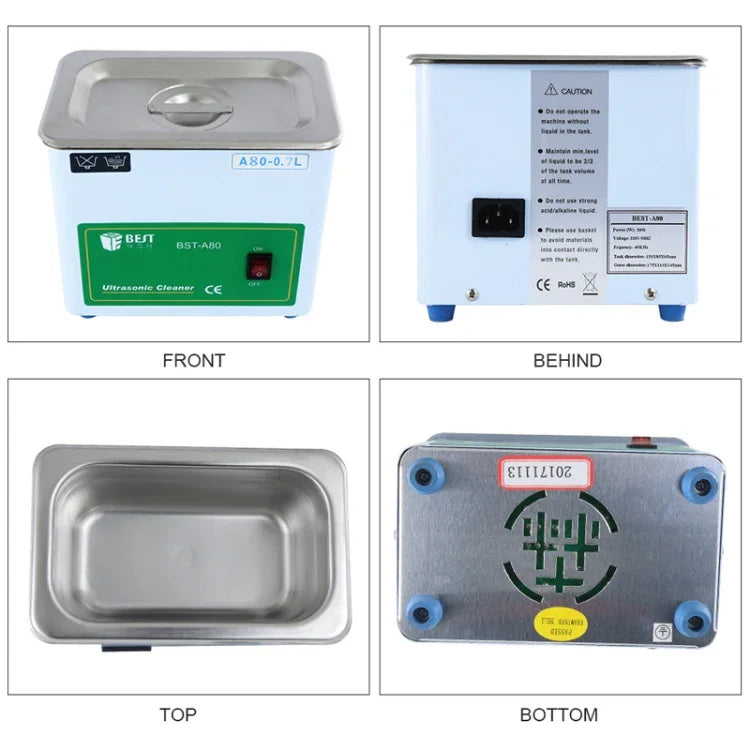 Máy giặt siêu âm BEST-A80 dung tích 0.7L (Điện áp 220V), BEST-A80 0.7L