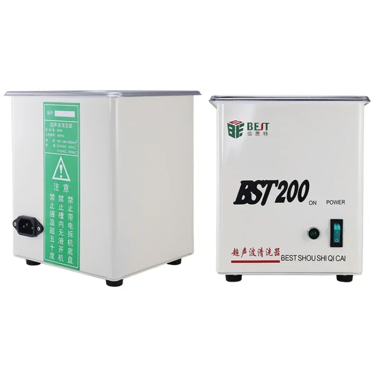 Máy làm sạch siêu âm thép không gỉ BEST-200 dung tích 1.5L (Điện áp 220V), BEST-200 1.5L