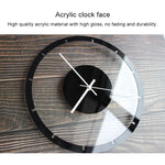 Đồng hồ treo tường mặt tròn bằng gỗ trong suốt acrylic không tiếng động TM011 A