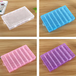 Hộp đựng đồ nhựa có 28 ngăn, lưới tháo rời, ngăn chứa trang sức, bông tai, móc câu, phụ kiện nhỏ