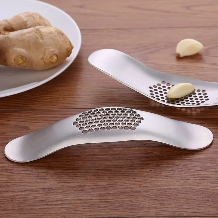 Dụng cụ nhà bếp SSGP bằng tay, ép tỏi thép không gỉ 304 bề mặt chải, máy nghiền tỏi thép không gỉ 304