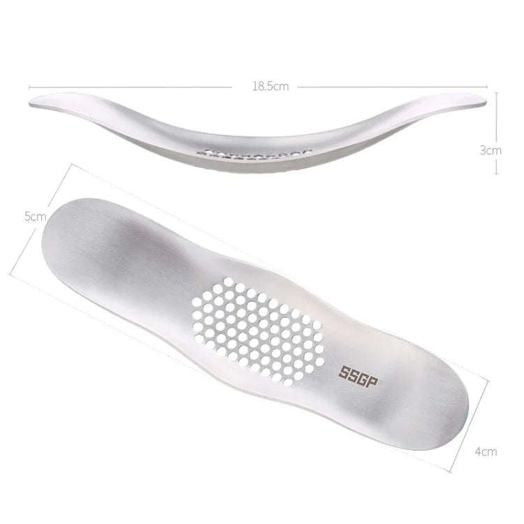 Dụng cụ nhà bếp SSGP bằng tay, ép tỏi thép không gỉ 304 bề mặt chải, máy nghiền tỏi thép không gỉ 304