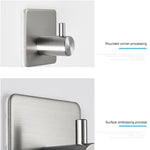 Móc treo trụ inox phòng tắm không khoan, kích thước: 14mm