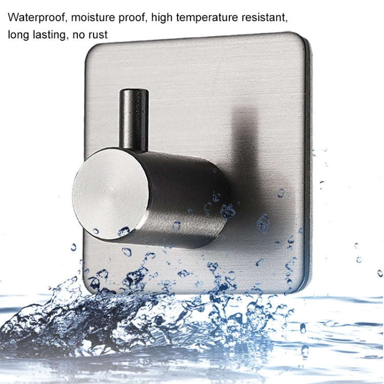 Móc treo trụ inox phòng tắm không khoan, kích thước: 14mm