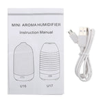Máy tạo ẩm mini hình viên nang 5W có đèn nhiều màu, dung tích: 50ml, DC 5V, máy tạo ẩm hình viên nang