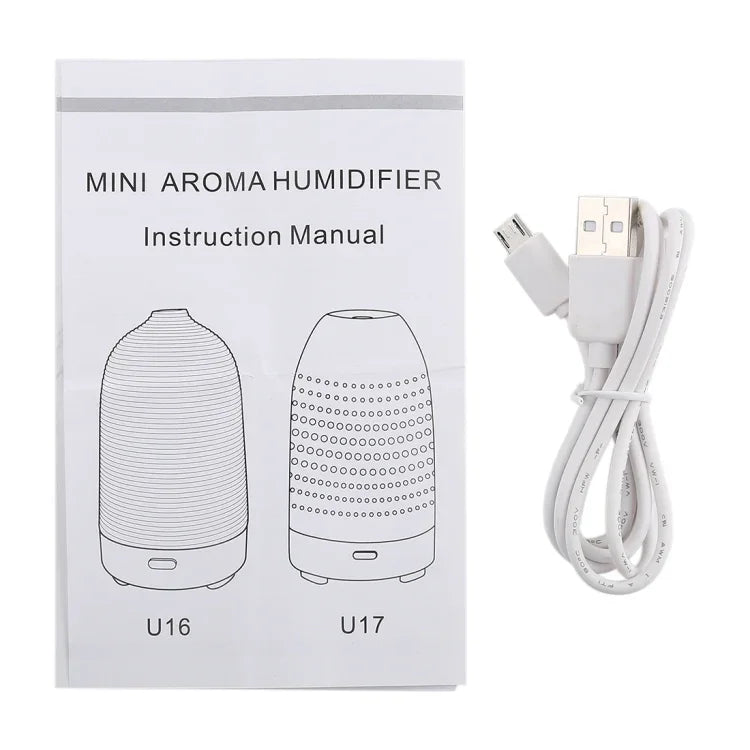 Máy tạo ẩm mini hình viên nang 5W có đèn nhiều màu, dung tích: 50ml, DC 5V, máy tạo ẩm hình viên nang
