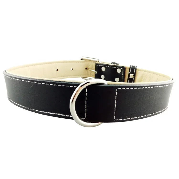 Vòng cổ chó bằng da Sản phẩm thú cưng Vòng cổ chó lớn, Kích thước: L, 2.5 * 51cm, Kích thước: L