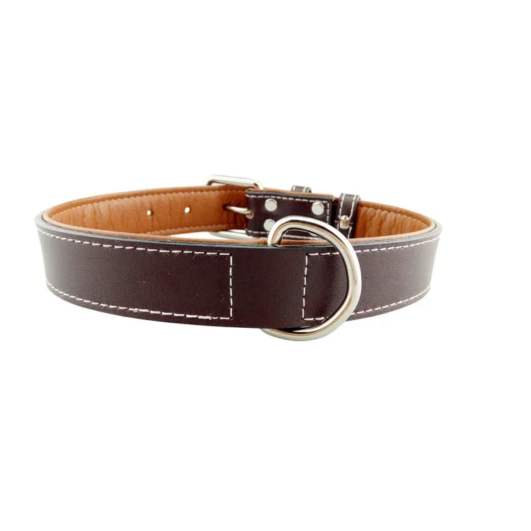Vòng cổ chó bằng da Sản phẩm thú cưng Vòng cổ chó lớn, Kích thước: M, 2 * 42cm, Kích thước: M