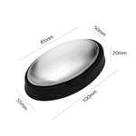 2 chiếc dụng cụ làm sạch di động bằng thép không gỉ hình bầu dục loại bỏ mùi xà phòng rửa tay có đế, giao ngẫu nhiên, hình bầu dục có đế
