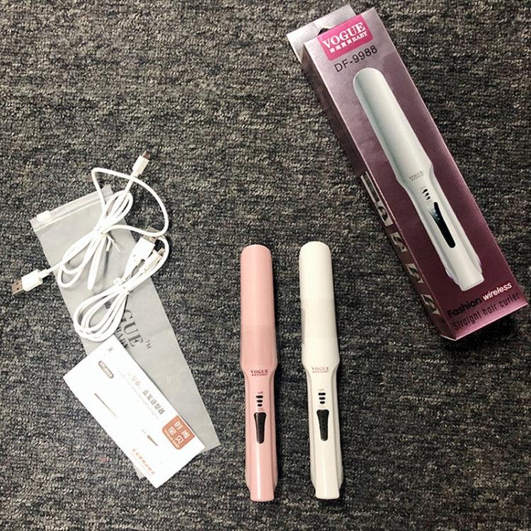 Máy duỗi tóc mini không dây USB sạc lại, máy uốn tóc, kẹp tóc đa năng