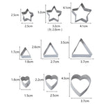 Bộ 24 cái khuôn làm bánh quy DIY bằng thép không gỉ hình học (bát giác), HC4340A, HC4340B, HC4340C