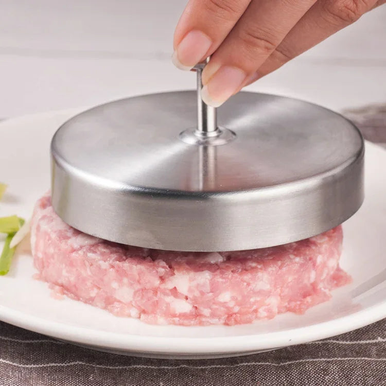 Khuôn thực phẩm nhà bếp bằng thép không gỉ, khuôn ép thịt hamburger, 1 chiếc 10356 thép không gỉ