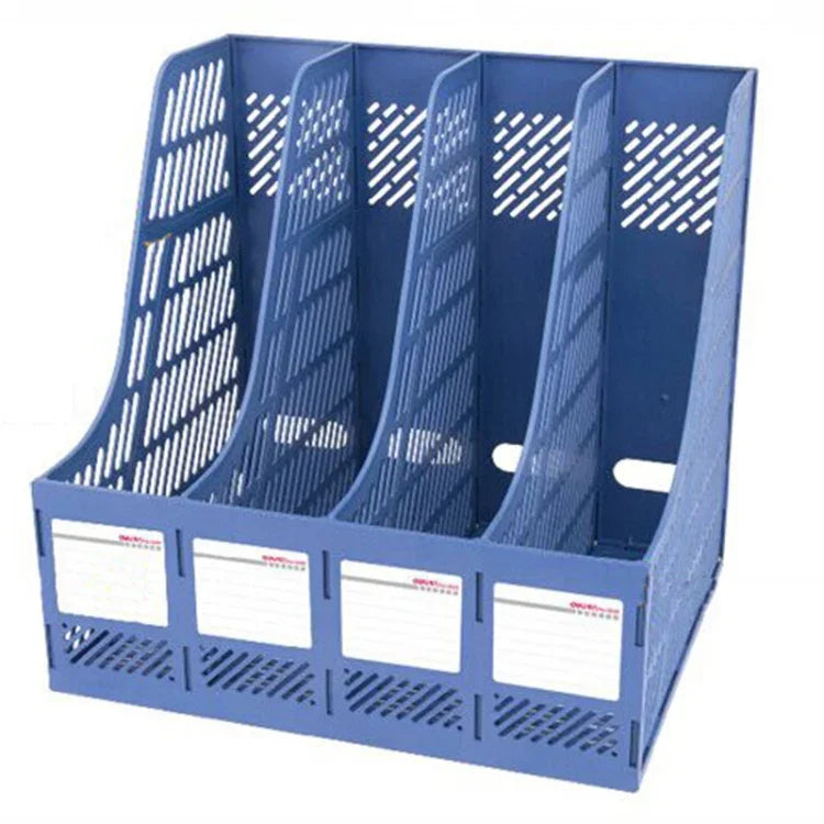 Kệ tổ chức bàn làm việc Deli 4 ngăn, phụ kiện văn phòng để bàn