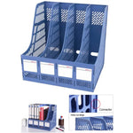 Kệ tổ chức bàn làm việc Deli 4 ngăn, phụ kiện văn phòng để bàn