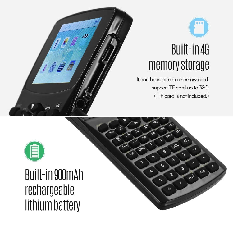 Máy Tính Khoa Học Đa Năng Màn Hình 2.4 inch Di Động, Hỗ Trợ Ghi Âm / Radio / Phát Nhạc & Video / Duyệt Ảnh, Máy Tính 2.4 inch