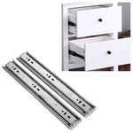 Thanh trượt ngăn kéo inox 3 đoạn 16 inch, không tiếng ồn, ray trượt bi, chiều dài: 40cm, 16 inch