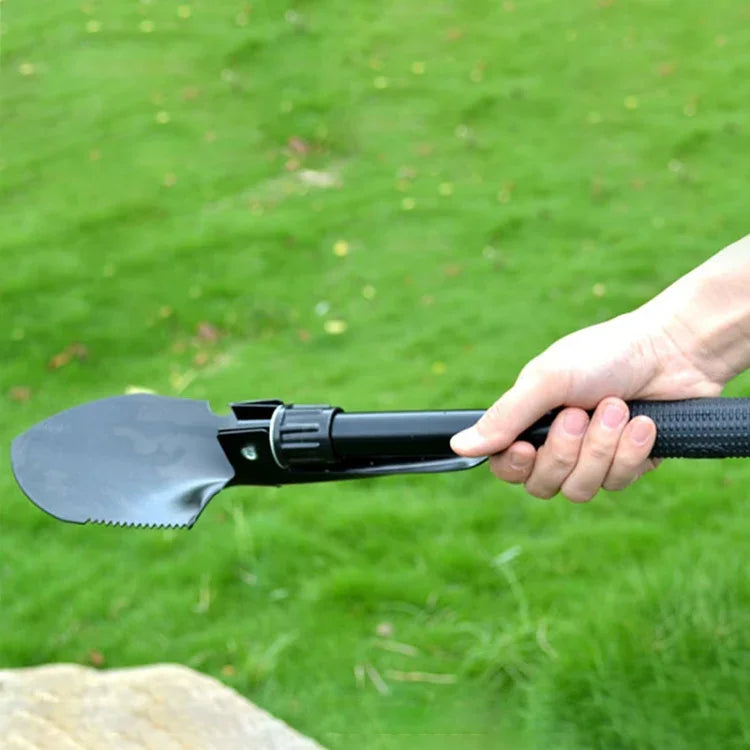 Xẻng gấp đa năng di động cắm trại sinh tồn ngoài trời, xẻng cắm trại
