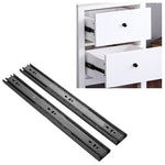 Thanh trượt ngăn kéo thép cán nguội 3 đoạn 20 inch giảm tiếng ồn, Thanh trượt bi dài 50cm, 20 inch (Thép cán nguội)