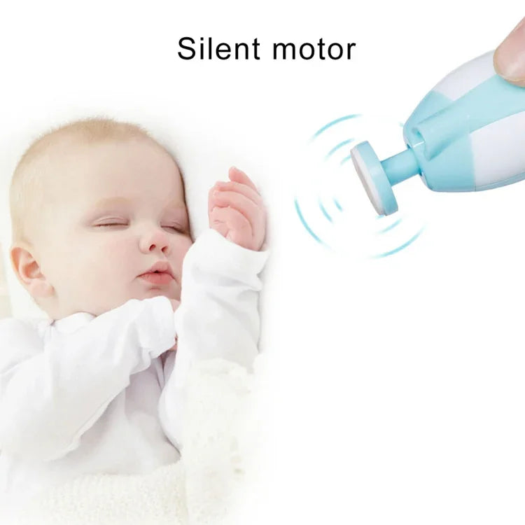 Bộ dụng cụ cắt tỉa móng tay trẻ em 6 trong 1, máy mài điện làm móng
