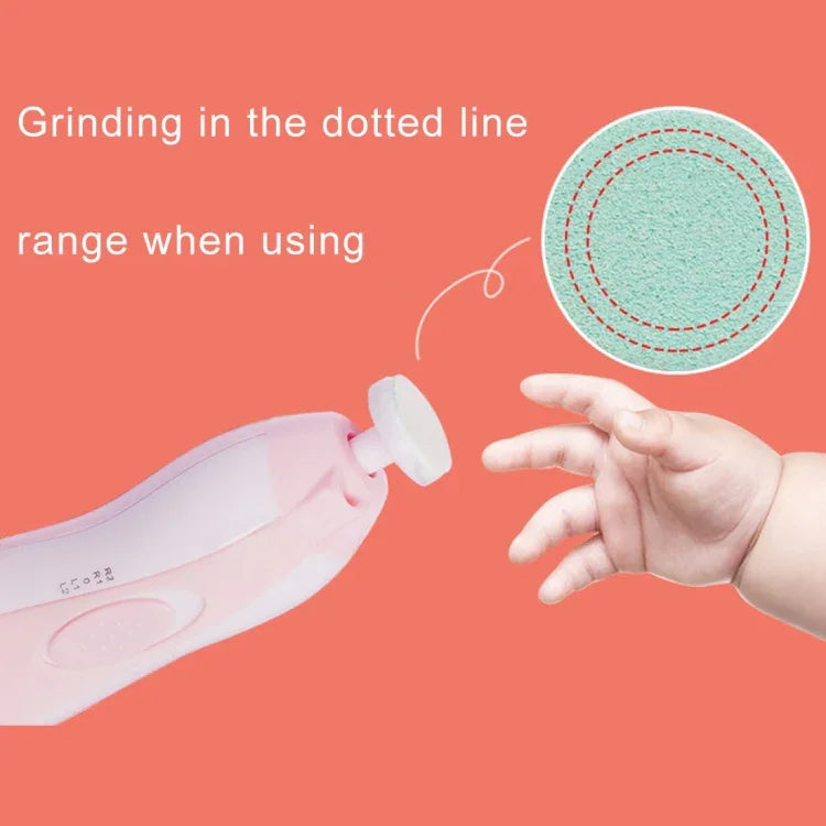 Bộ dụng cụ cắt tỉa móng tay trẻ em 6 trong 1, máy mài điện làm móng