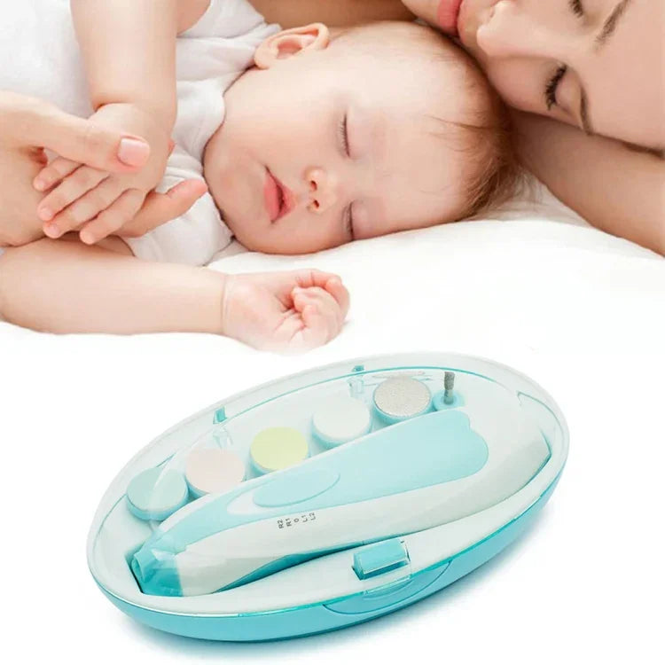 Bộ dụng cụ cắt tỉa móng tay trẻ em 6 trong 1, máy mài điện làm móng