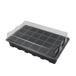 Bộ 2 khay ươm cây con 24 lỗ, khay ươm cây, nắp hộp cho làm vườn, bonsai, nhà kính mini, bộ 3 khay ươm