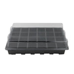 Bộ 2 khay ươm cây con 24 lỗ, khay ươm cây, nắp hộp cho làm vườn, bonsai, nhà kính mini, bộ 3 khay ươm