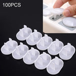 100 cái nắp bảo vệ ổ cắm điện 2 lỗ cho bé, bảo vệ an toàn cho phích cắm US, 100 cái 2 lỗ phích cắm US