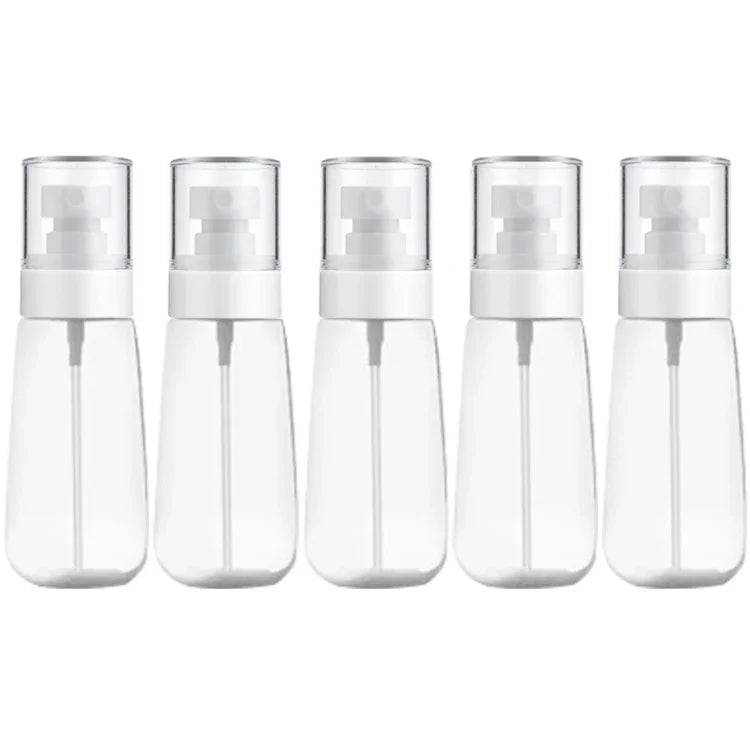 10 chai xịt nước hoa phun sương mịn bằng nhựa có thể đổ lại, trong suốt, chai xịt trống, 80ml, 80ml