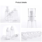 10 chai xịt nước hoa phun sương mịn bằng nhựa có thể đổ lại, trong suốt, chai xịt trống, 80ml, 80ml