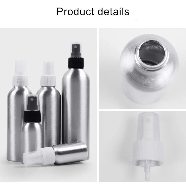 Chai Nhôm Xịt Sương Mịn Thủy Tinh Có Thể Tái Sử Dụng, 50ml, 50ml