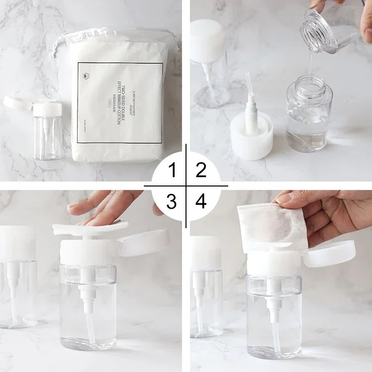 Chai Nhựa Rỗng Có Bơm Đẩy Chất Lỏng Di Động, 100ml, 100ml