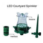 Đầu phun nước tự động phát sáng LED cho sân cỏ, vòi tưới nước ngoài trời cho sân vườn, vòi phun sân cỏ LED