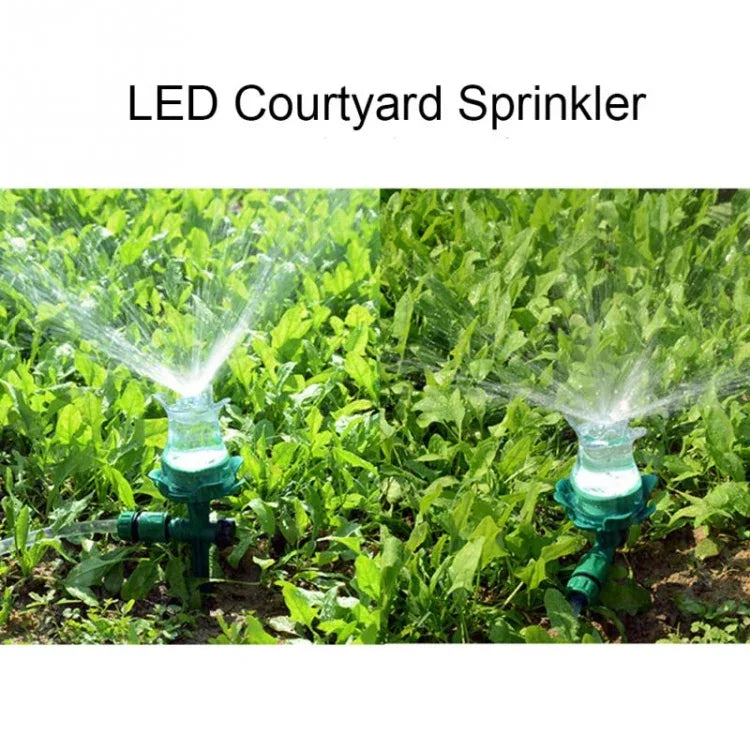 Đầu phun nước tự động phát sáng LED cho sân cỏ, vòi tưới nước ngoài trời cho sân vườn, vòi phun sân cỏ LED