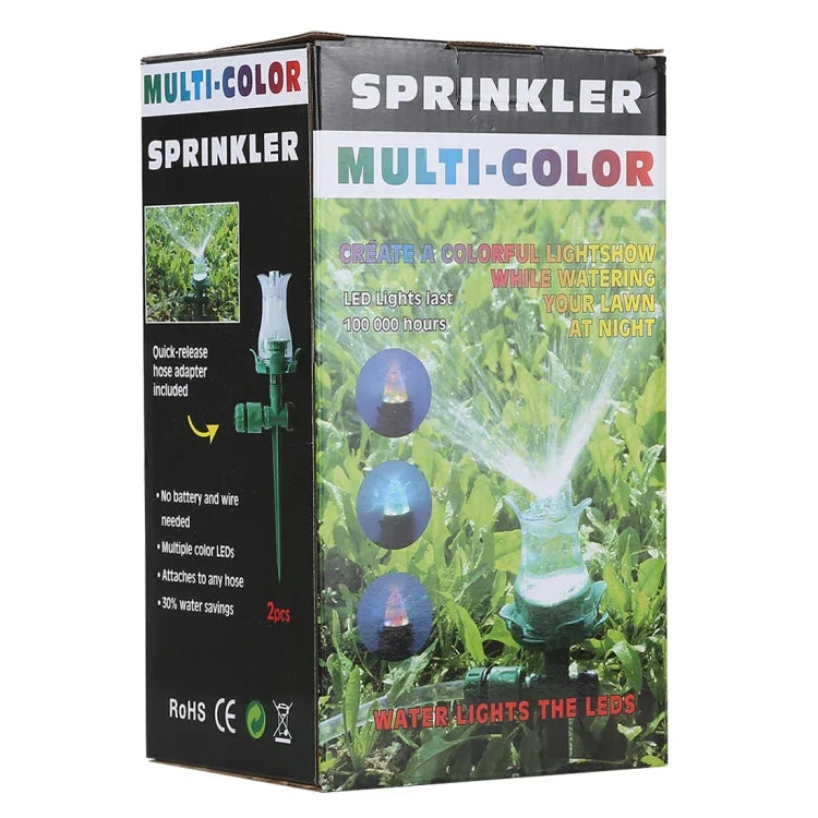 Đầu phun nước tự động phát sáng LED cho sân cỏ, vòi tưới nước ngoài trời cho sân vườn, vòi phun sân cỏ LED