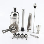 Bộ dụng cụ shaker rượu vang cocktail inox 12 trong 1 kèm túi vải, dung tích: 750ml, 750ml