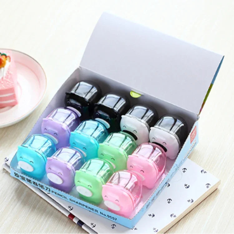 Chuốt Bút Chì Thủ Công Mini Heo Deli Thân Thiện Với Trẻ Em Dùng Tại Nhà Văn Phòng Trường Học, Giao Màu Ngẫu Nhiên, 0557