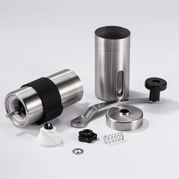 Máy xay cà phê tay quay thủ công dạng côn bằng thép không gỉ có vòng silicone, Dung tích: 40g, Dung tích: 40g