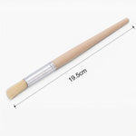 2 Cây chổi vệ sinh máy xay cà phê cán gỗ, Chiều dài: 19.5cm, Chổi vệ sinh