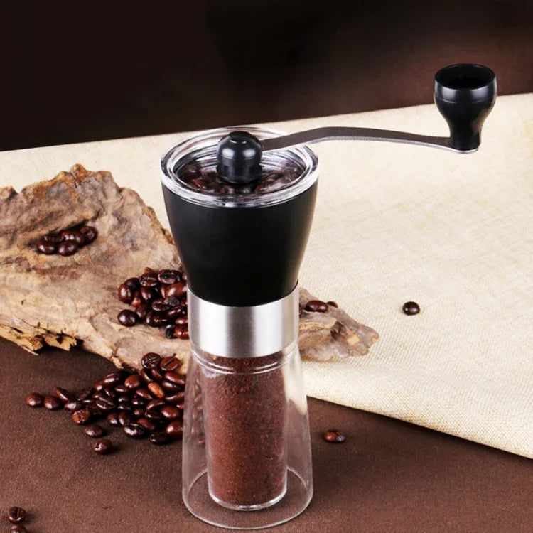 Máy xay gia vị thảo mộc tay quay thủ công dạng côn di động, Máy xay cà phê, Dung tích: 36g, Di động dạng côn