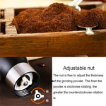 Máy xay gia vị thảo mộc tay quay thủ công dạng côn di động, Máy xay cà phê, Dung tích: 36g, Di động dạng côn