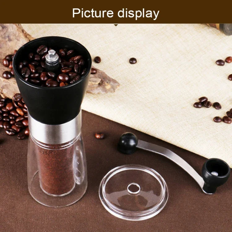 Máy xay gia vị thảo mộc tay quay thủ công dạng côn di động, Máy xay cà phê, Dung tích: 36g, Di động dạng côn