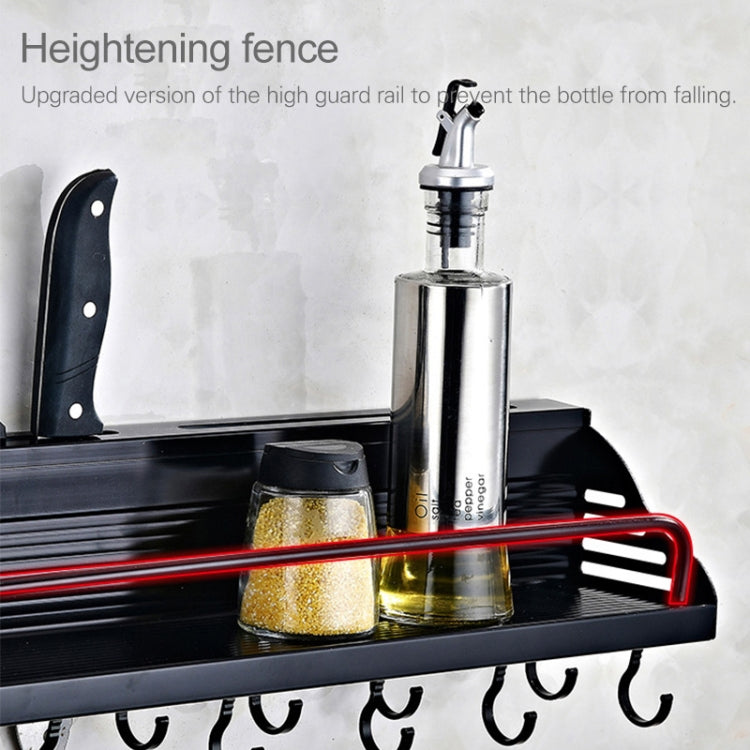 Phiên bản A 50cm, 1 cốc, 8 móc, giá treo tường đa năng nhà bếp để gia vị, phiên bản A 50cm 1 cốc