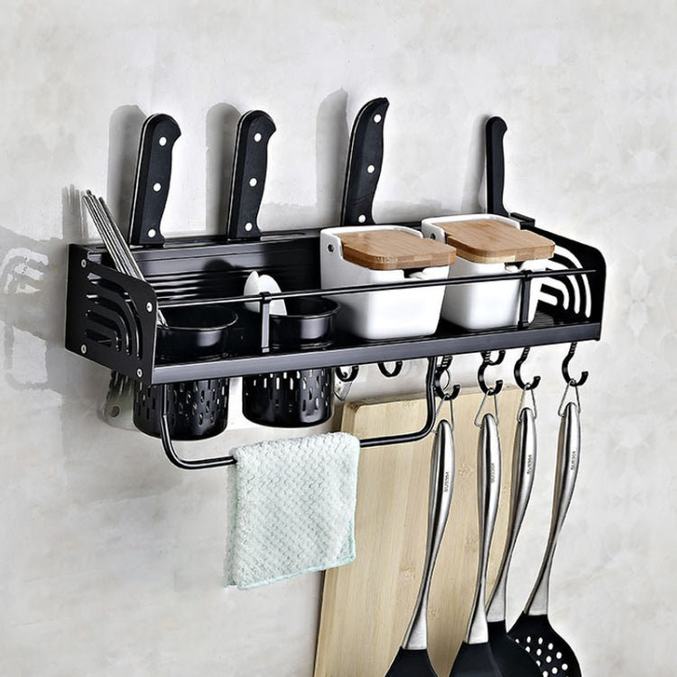 Phiên bản B 50cm, 2 cốc, 10 móc, giá treo tường đa năng để gia vị nhà bếp, phiên bản B 50cm 2 cốc